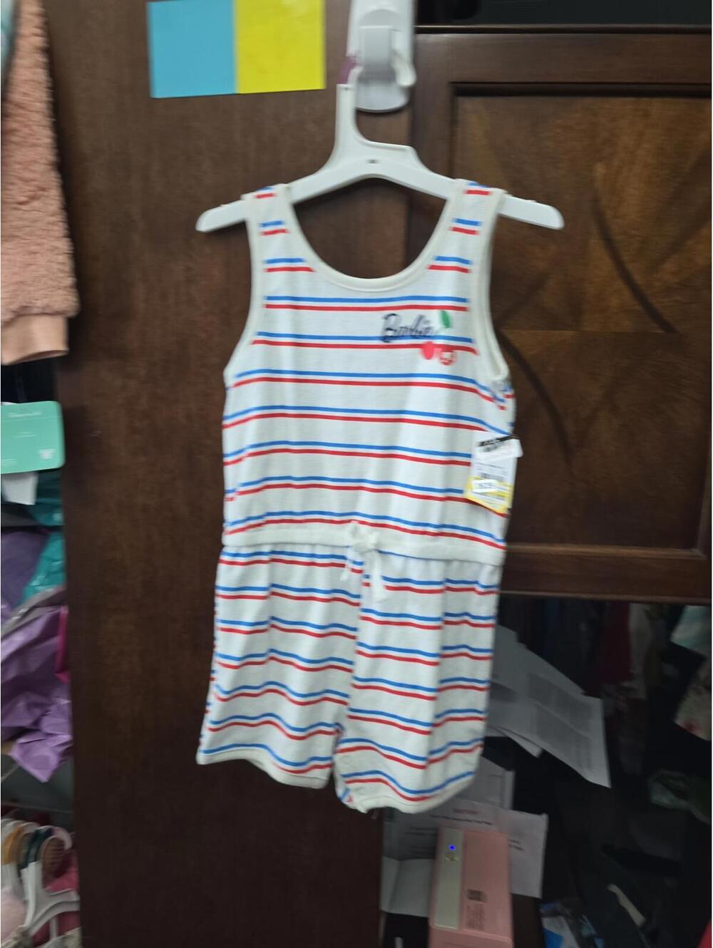 4t brand new barbie romper item 639